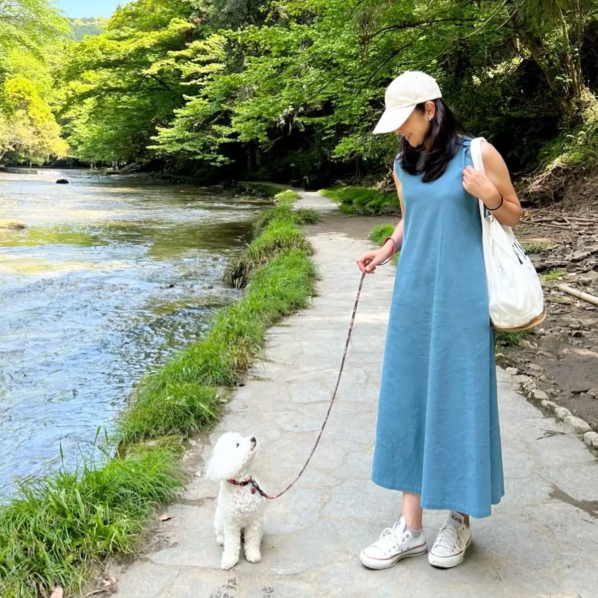 千葉にある養老渓谷、白いトイプードル、私