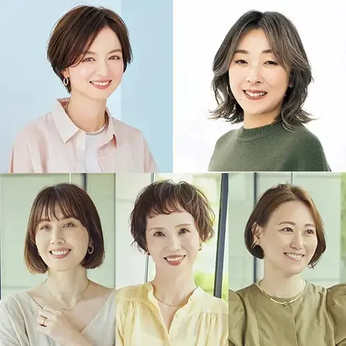 【50代におすすめヘアスタイル・髪型カタログ】おばさんぽくならずに－5歳を手にいれる！ショート・ボブ・ミディアム・ロング別
