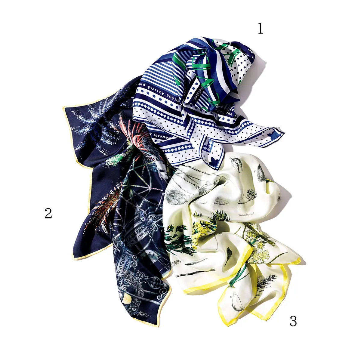 プレイフルな鮮やかスカーフ