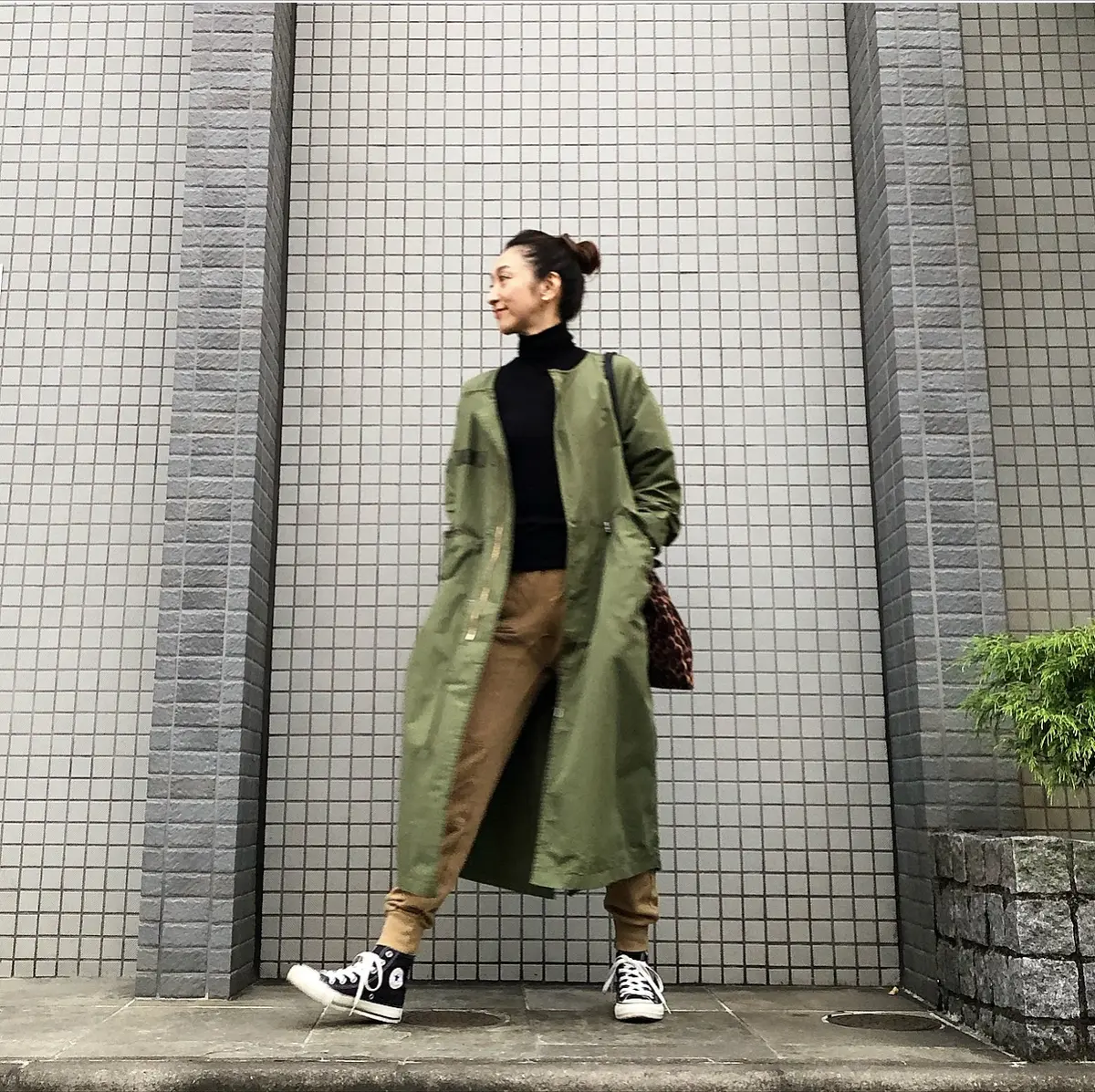 明るめカーキのモッズコートの画像_7