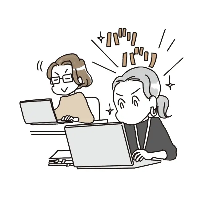 仕事が早い人のそばに行ってみる