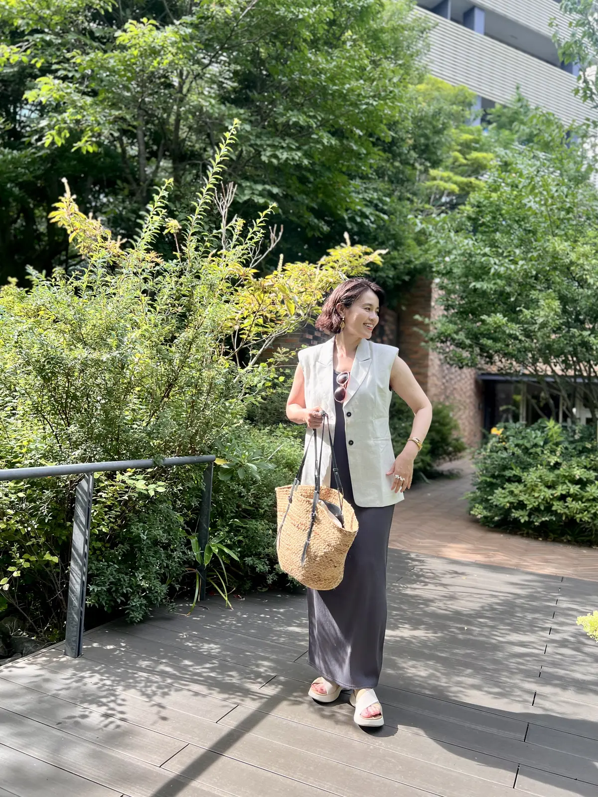 リブドロワの全骨格細見え2WAYリブタンの画像_8