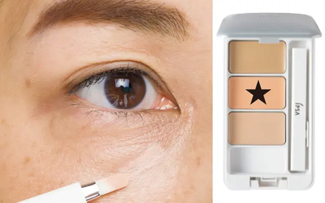 くまが一番濃い部分にオレンジを線状にオン