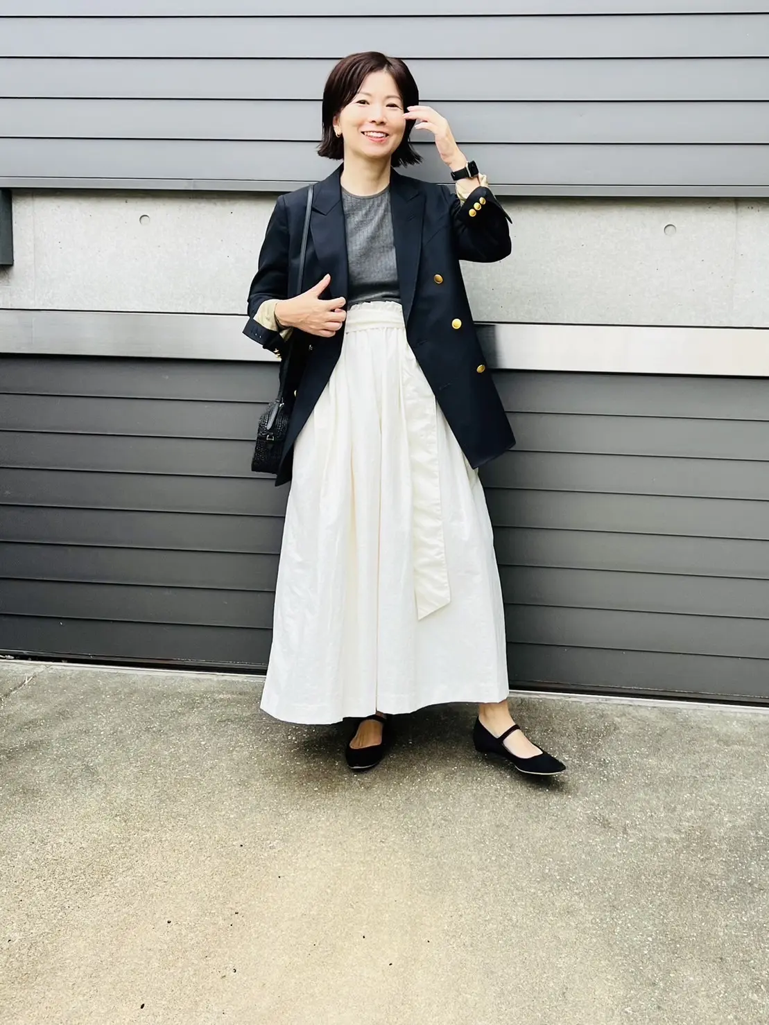 E by eclat リボンつき華やかスカート ￥19,800