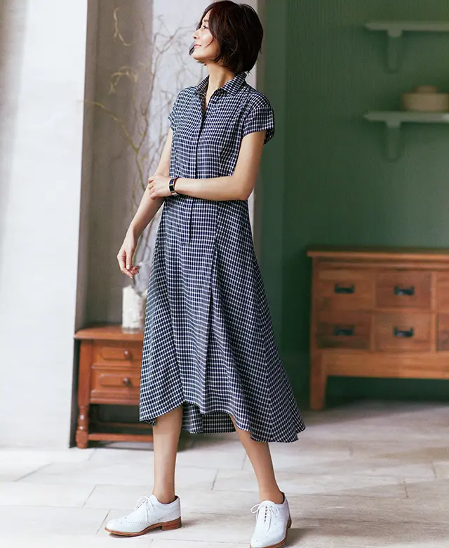 着るだけでスタイルがよく見える上品ワンピース