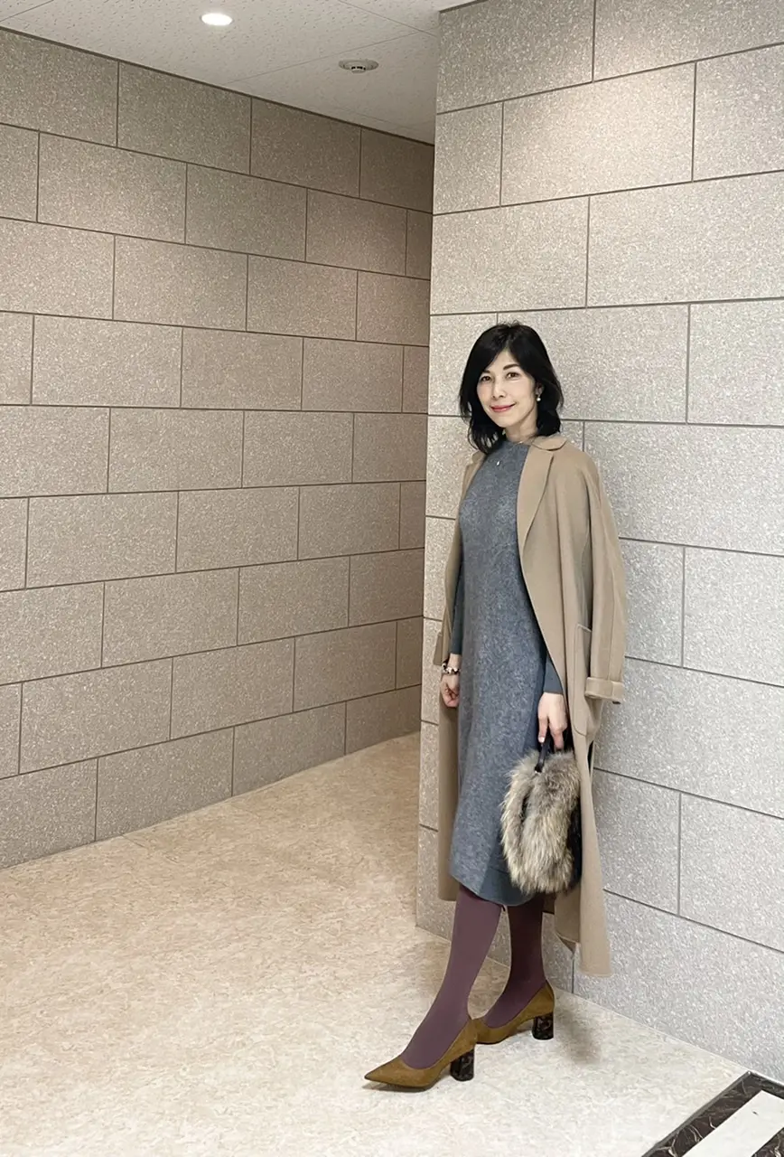 着痩せ効果抜群の切り替えワンピースの画像_1