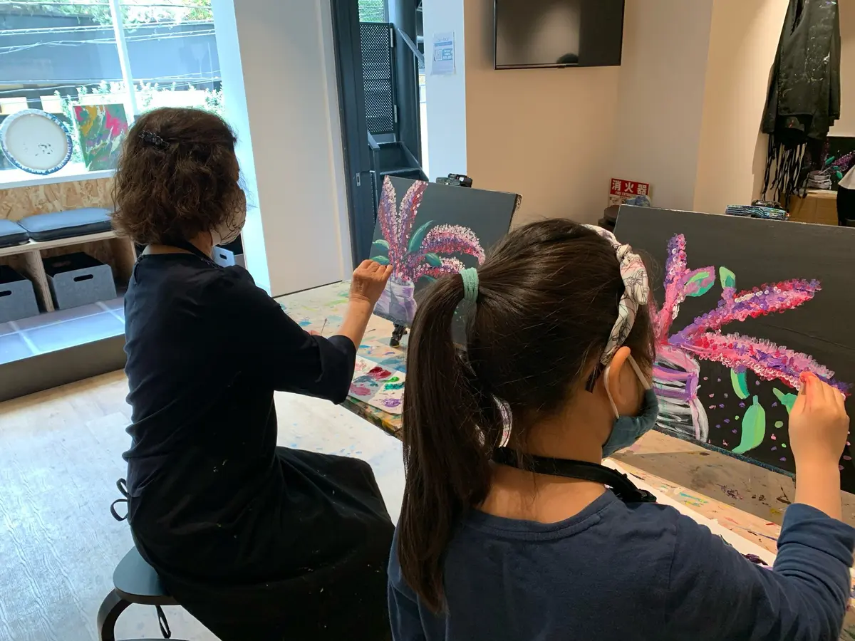 ストレス発散絵画