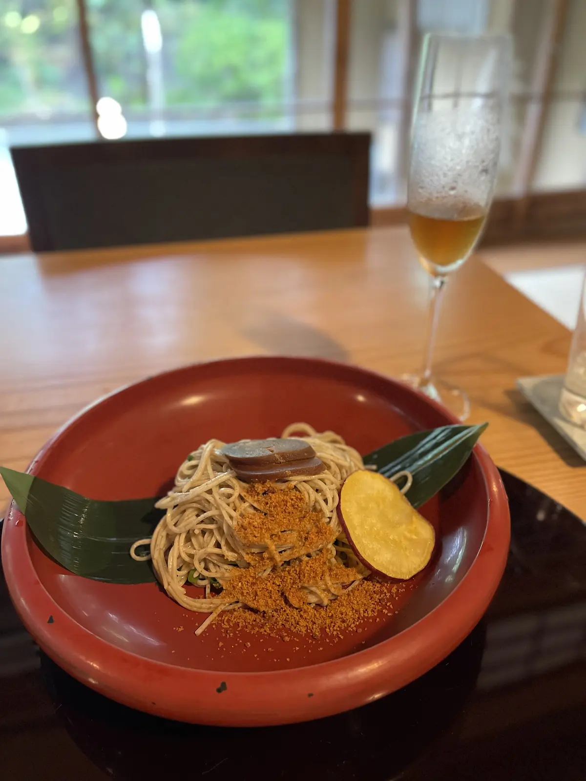 小雨降る鎌倉。からすみ蕎麦と和栗のパフェの画像_4