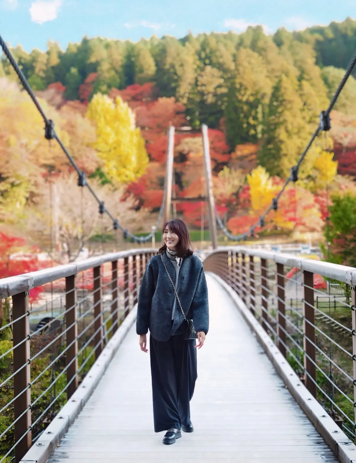 豊田の奥座敷いなぶ大井平公園の風のつり橋