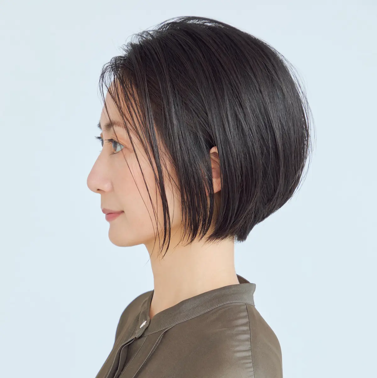 横から見たボブヘアスタイル