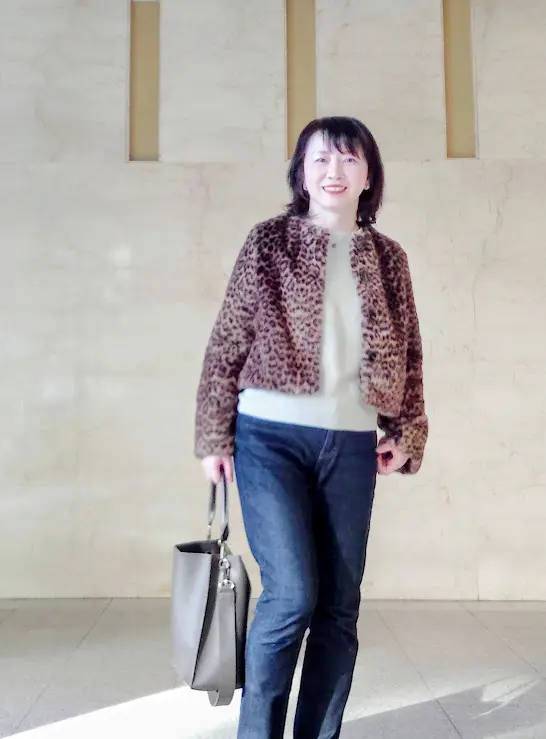 【H&M】大人可愛いレオパードアウターでの画像_5