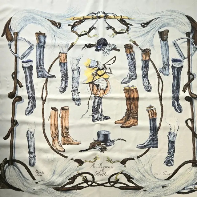  午年に選びたい馬具柄スカーフと乗馬風ブの画像_3