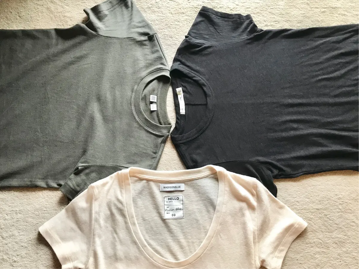 私の黒・白・カーキのTシャツコーデ☆の画像_1