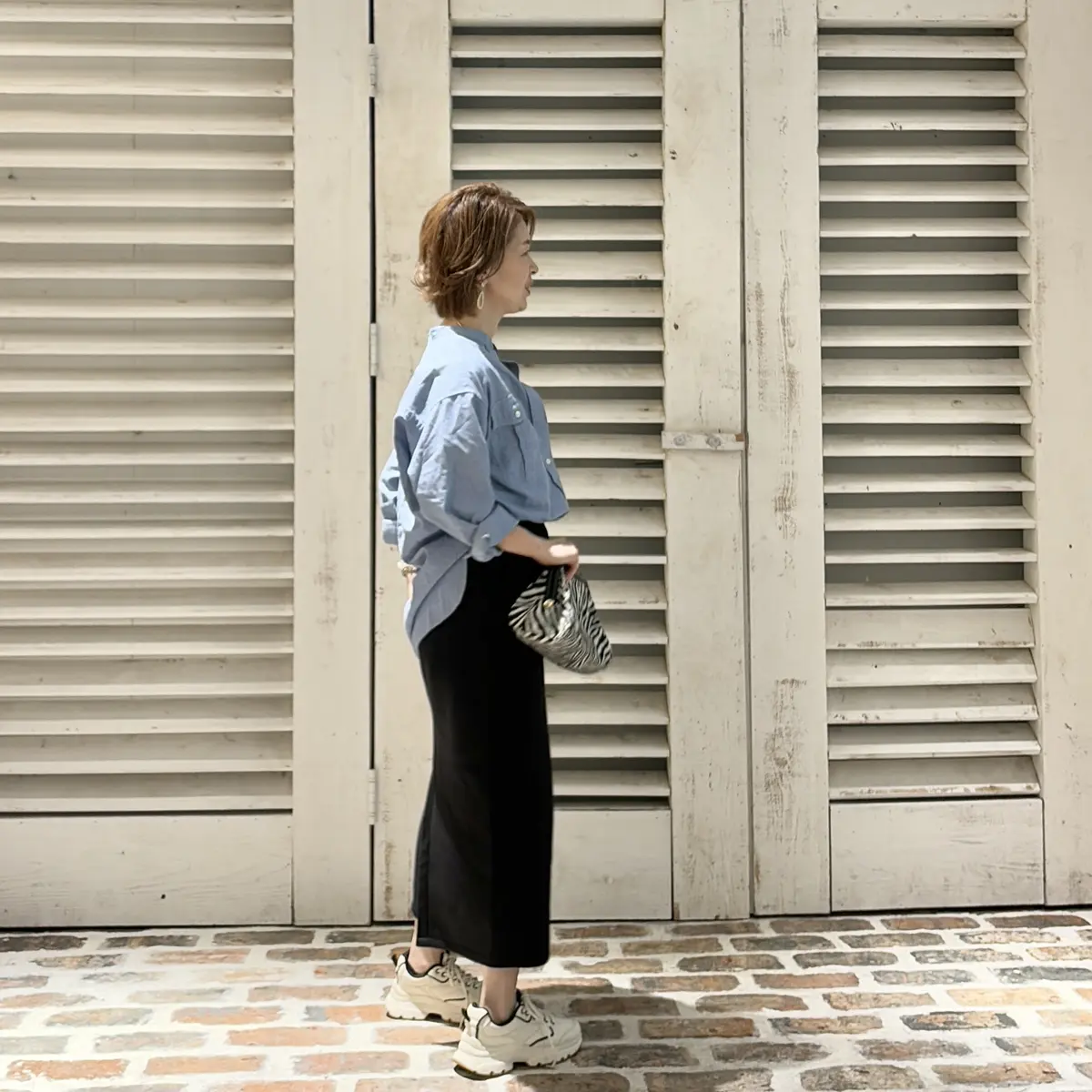 デニムシャツを使ったラフスタイルでお料理の画像_6