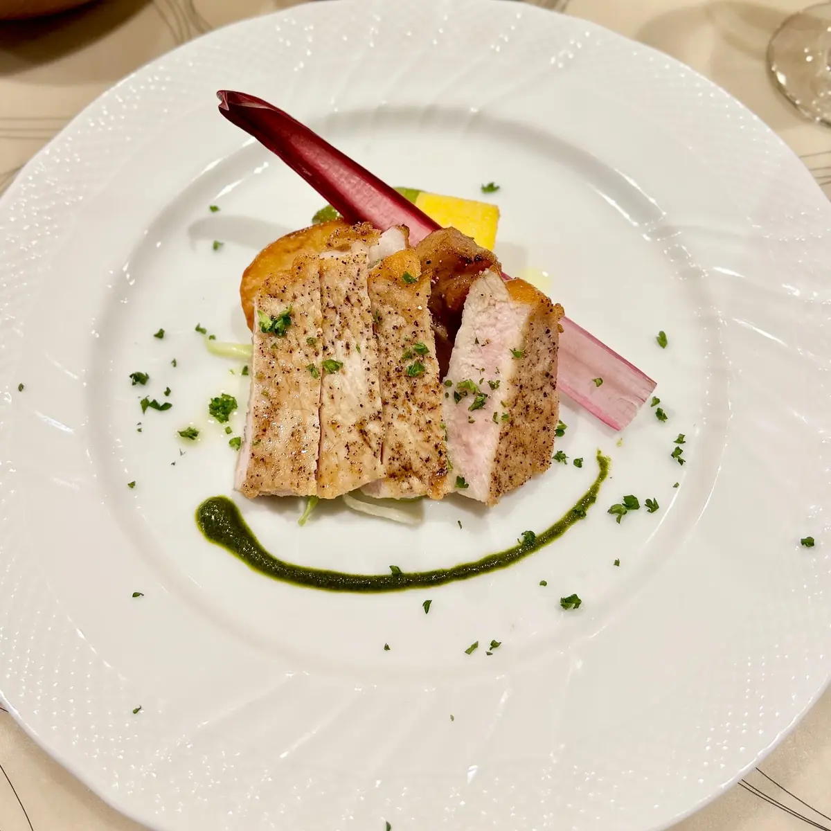 メインのポークソテー