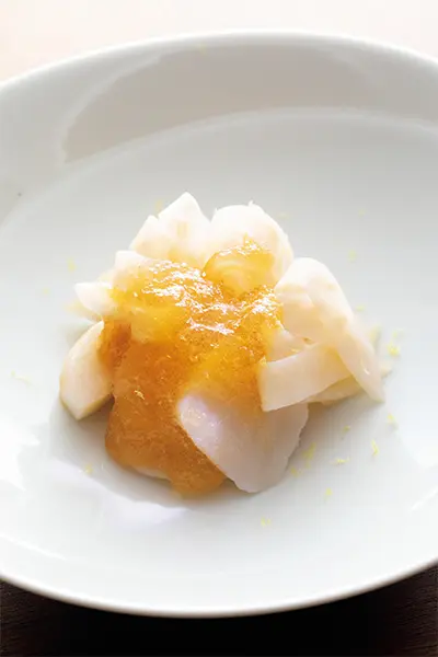 ジュレが和食を華やかに！ 「帆立と根セロの画像_1