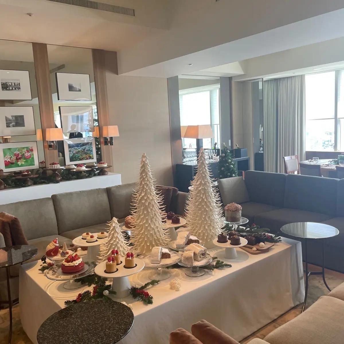パーク ハイアット 東京のクリスマスケーキ試食会場