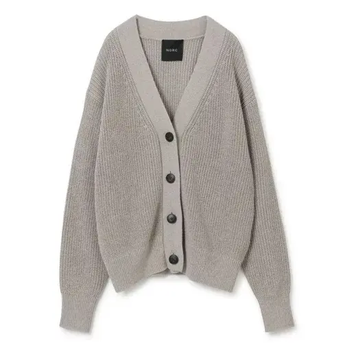 N.O.R.C 片畦ニットVネックカーディガン ￥21,000
