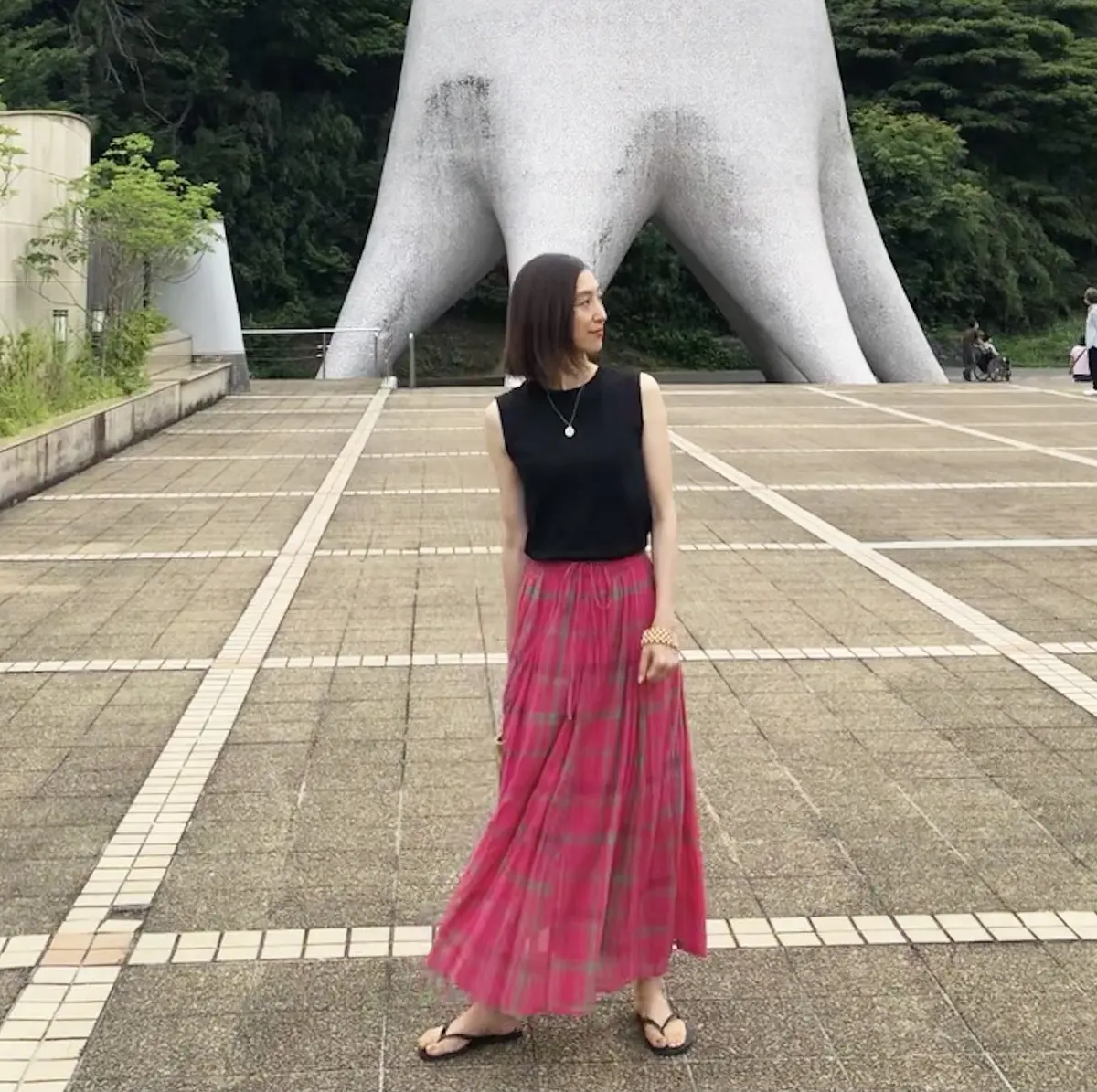 ピンクスカートで、岡本太郎美術館へ❤︎の画像_6