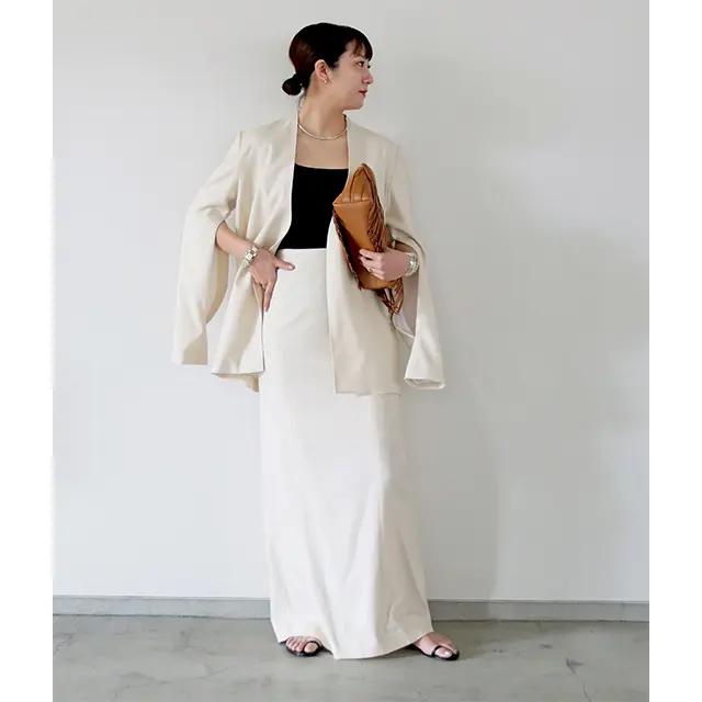 ＜着用モデル＞THE STORE byC’ NEWoMAN新宿店スタッフ 久保川さん　身長167cm