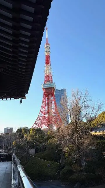 増上寺からの東京タワー