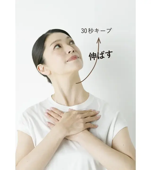 ゆっくり伸ばしてキープする