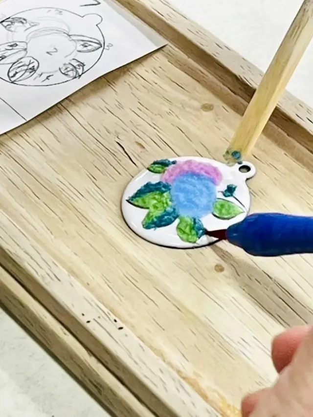 七宝焼のアクセ作りの画像_7