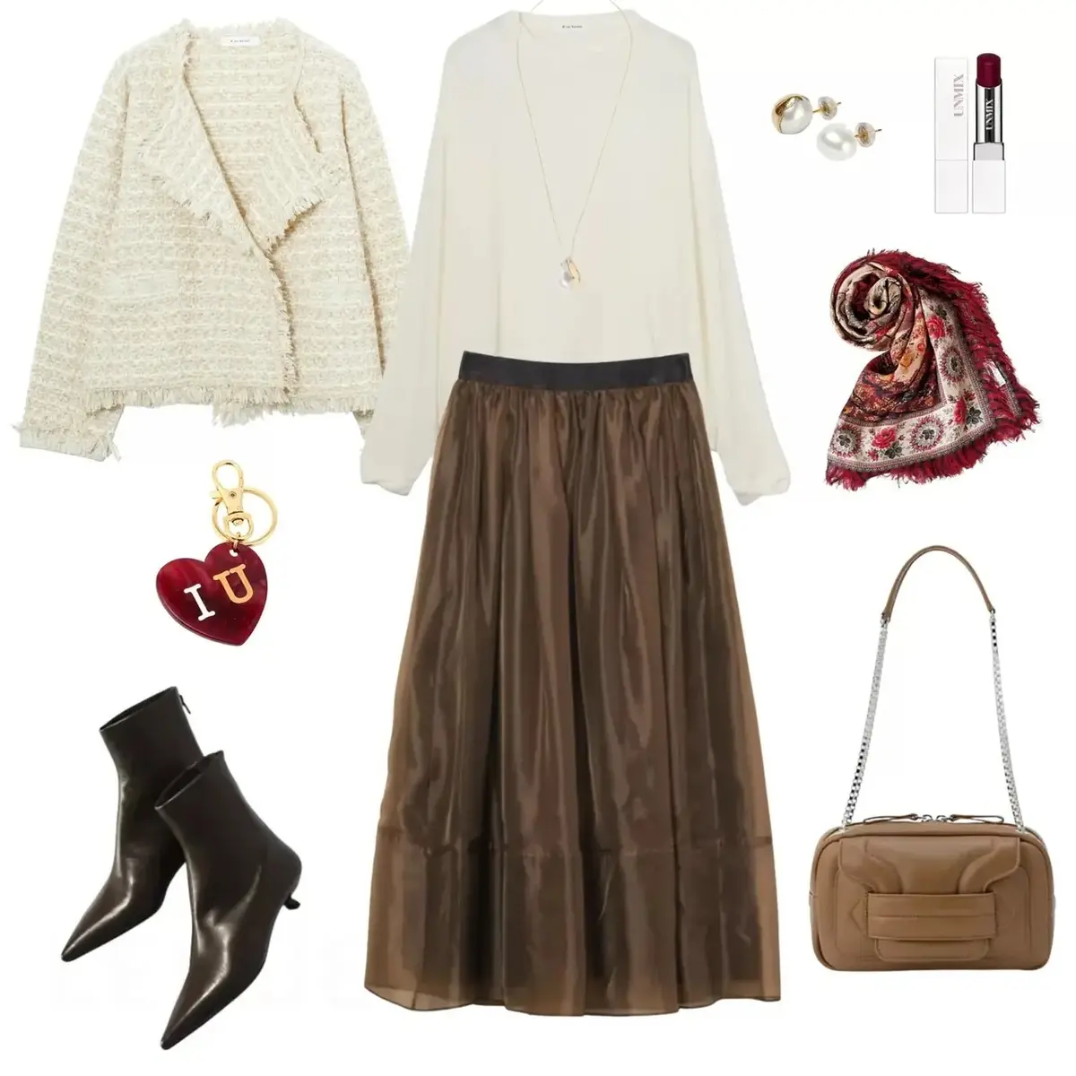 【50代 週末コーデ】ホテルランチやアフタヌーンティーに。気負わず着られる“スマートエレガント”な華やぎコーデ＃Jマダムのおしゃれ