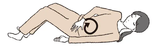 排便を促すくるくるマッサージ