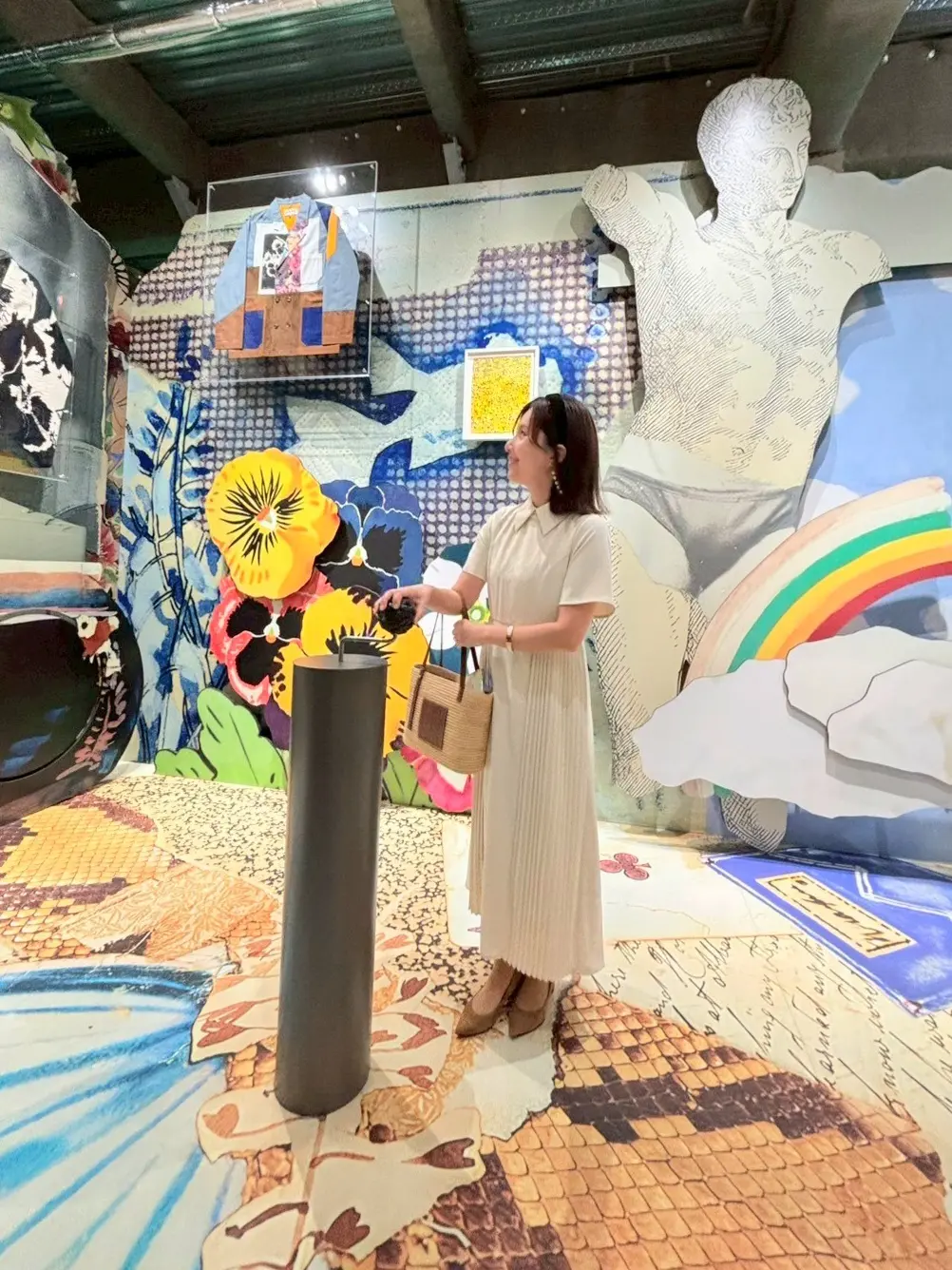 ロエベ、LOEWE、ロエベクラフテッドワールド展、原宿ランチ、ガレット、ガレットランチ、40代ファッション、かごバッグ