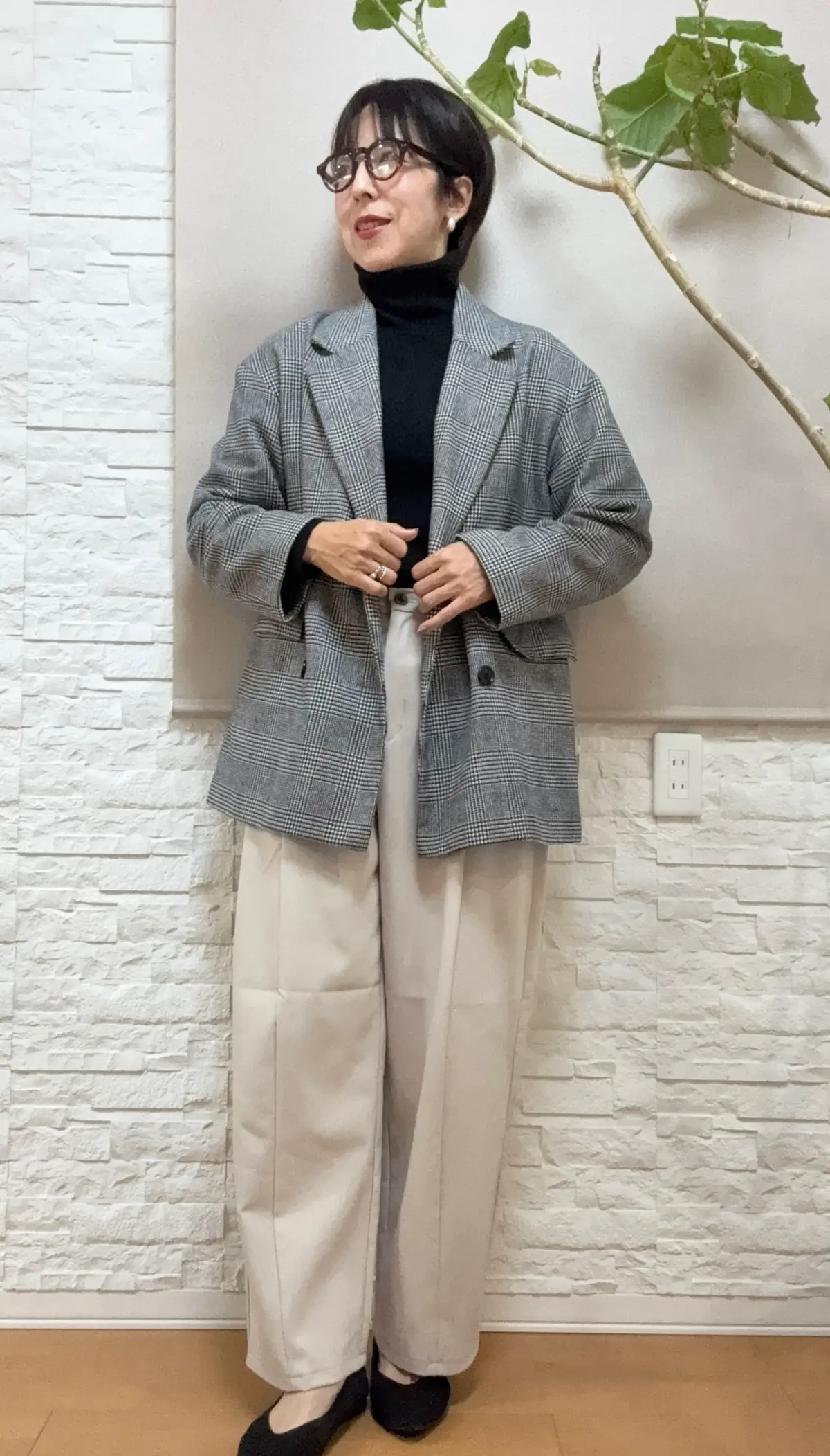 アラフィフファッション　ジーユーコーデ　プチプラファッション