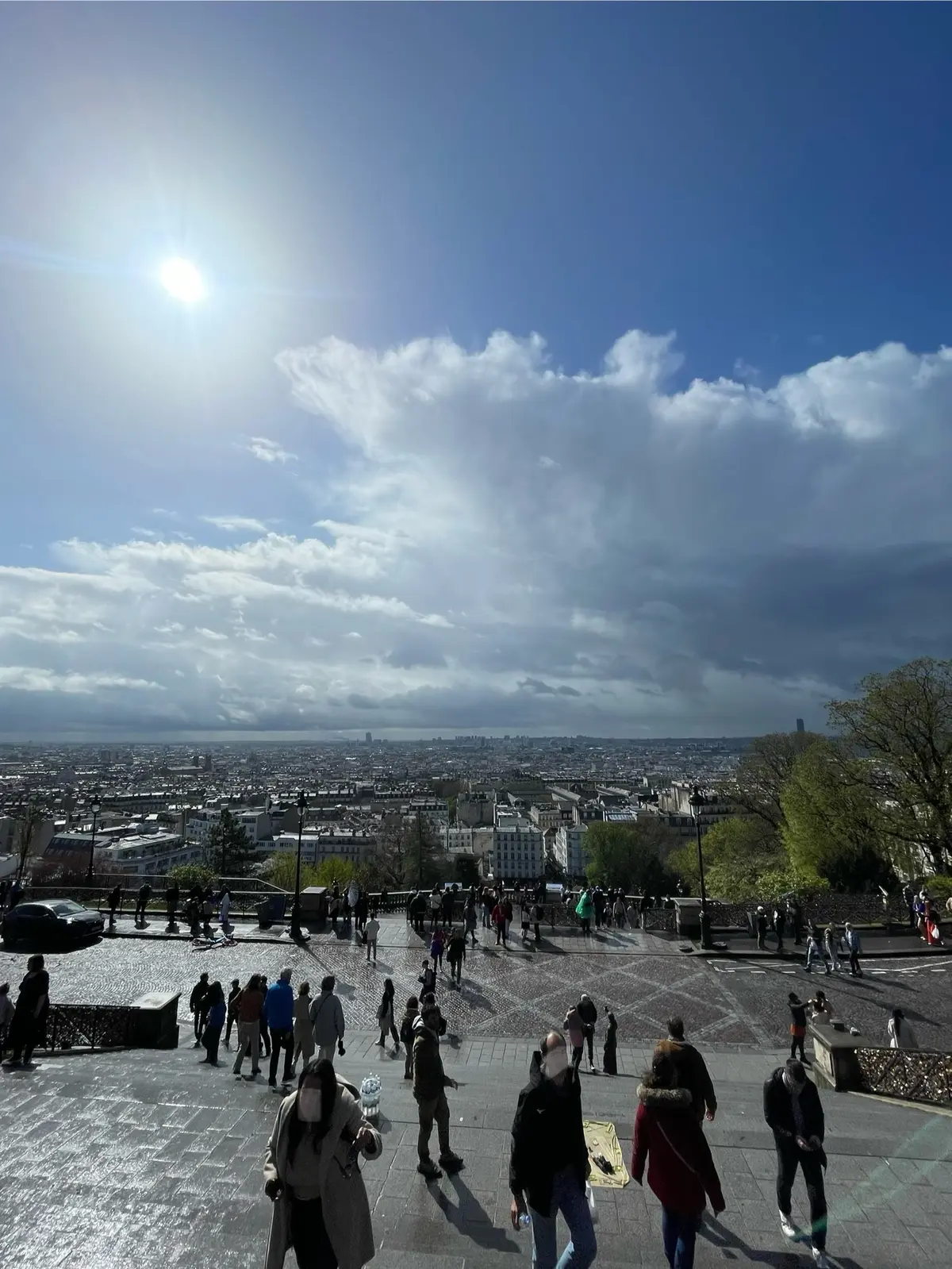 パリ　景色　サクレクール寺院　モンマルトル