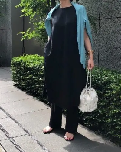 E by eclat リネンノースリーブチュニック ￥19,800