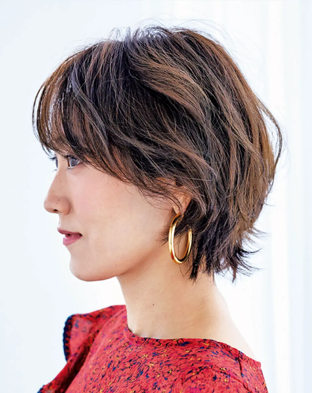 OurAge×Webエクラ  横から見たショートヘア　ヘアスタイル　40代50代