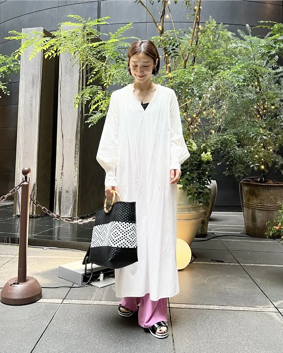 白ワンピ＆メルカドバッグ 2styleの画像_3