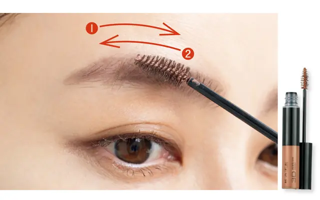 優しげフラット眉のプロセス