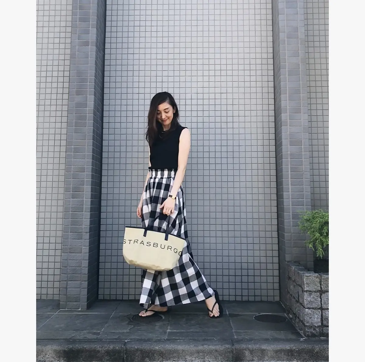 STRASBURGOのロゴトート＆ギンガの画像_3