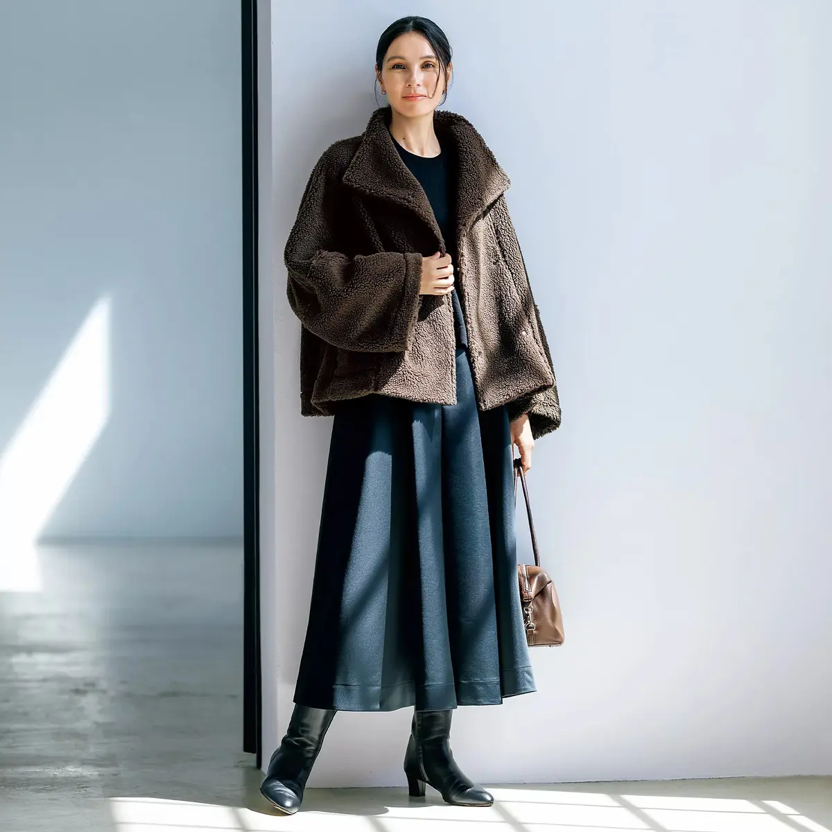 リュクスな存在感を生むふわふわのプードルファー