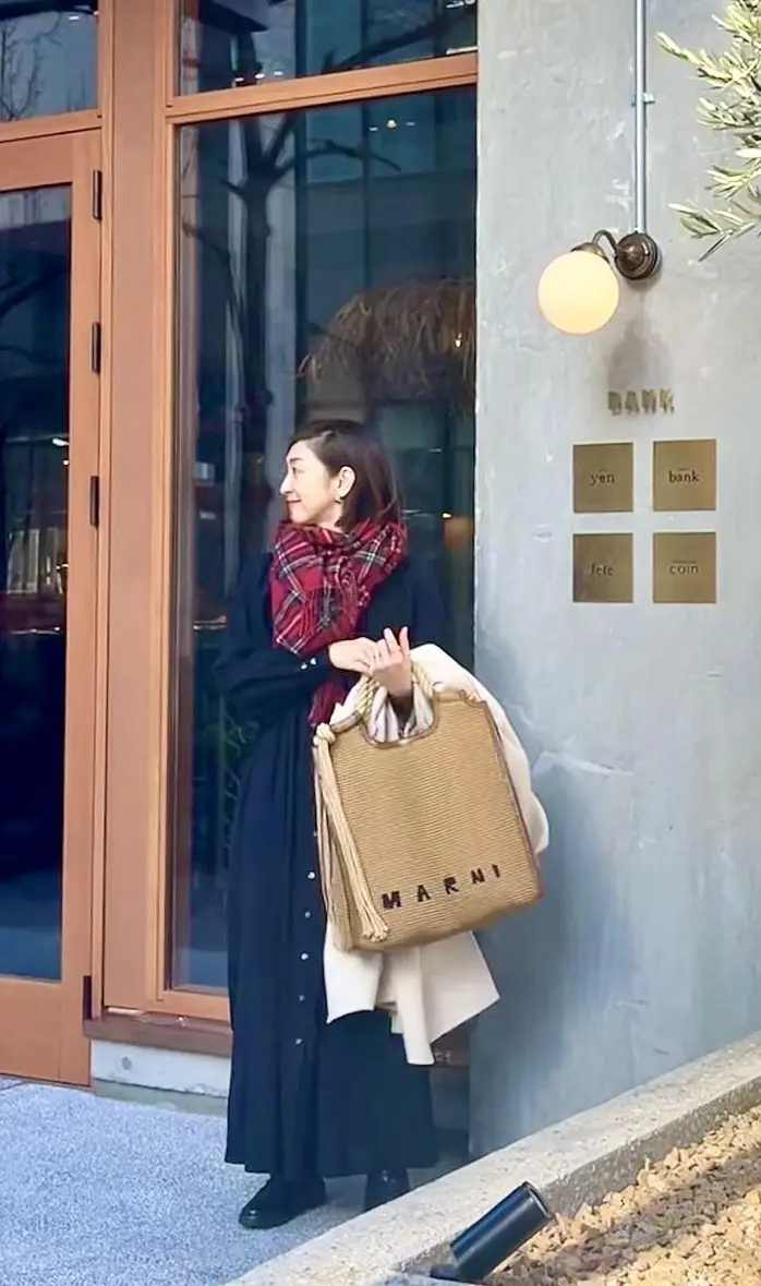 華組ワンピースコーデ　冬のワンピースコーデ