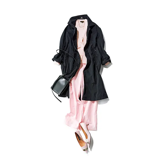 ドラマチックなメリハリ配色で着映えもかなう