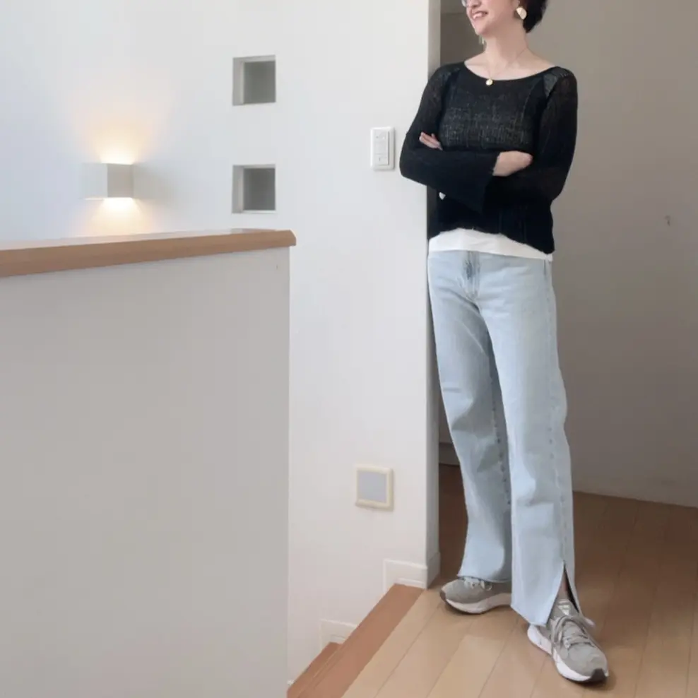 淡カラースリットデニム♡リラックスな夏コの画像_2