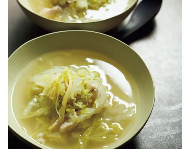 長ねぎと卵のスープ