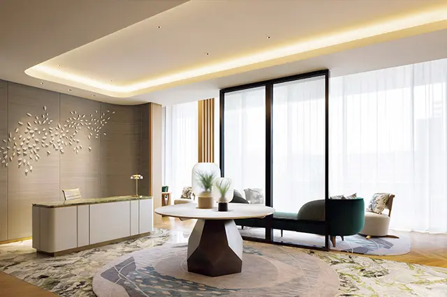 スパ施設「ヘブンリー スパ バイウェスティン」。トリートメント ルームには、「大山」「丹沢」など神 奈川県の山の名がつけられている　