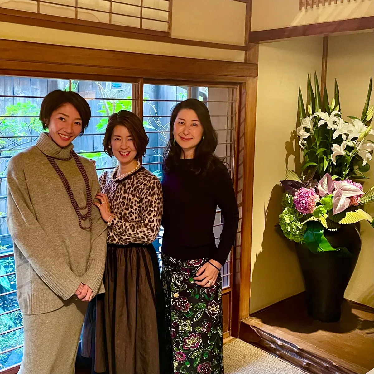 華組同期３人のランチ会コーディネート