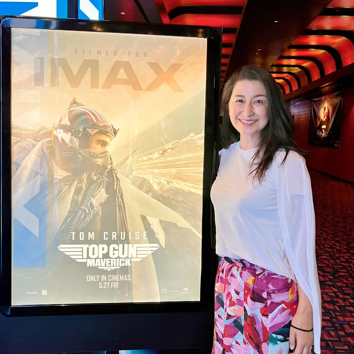 映画を観に行く時はリラクシーなロングスカの画像_1