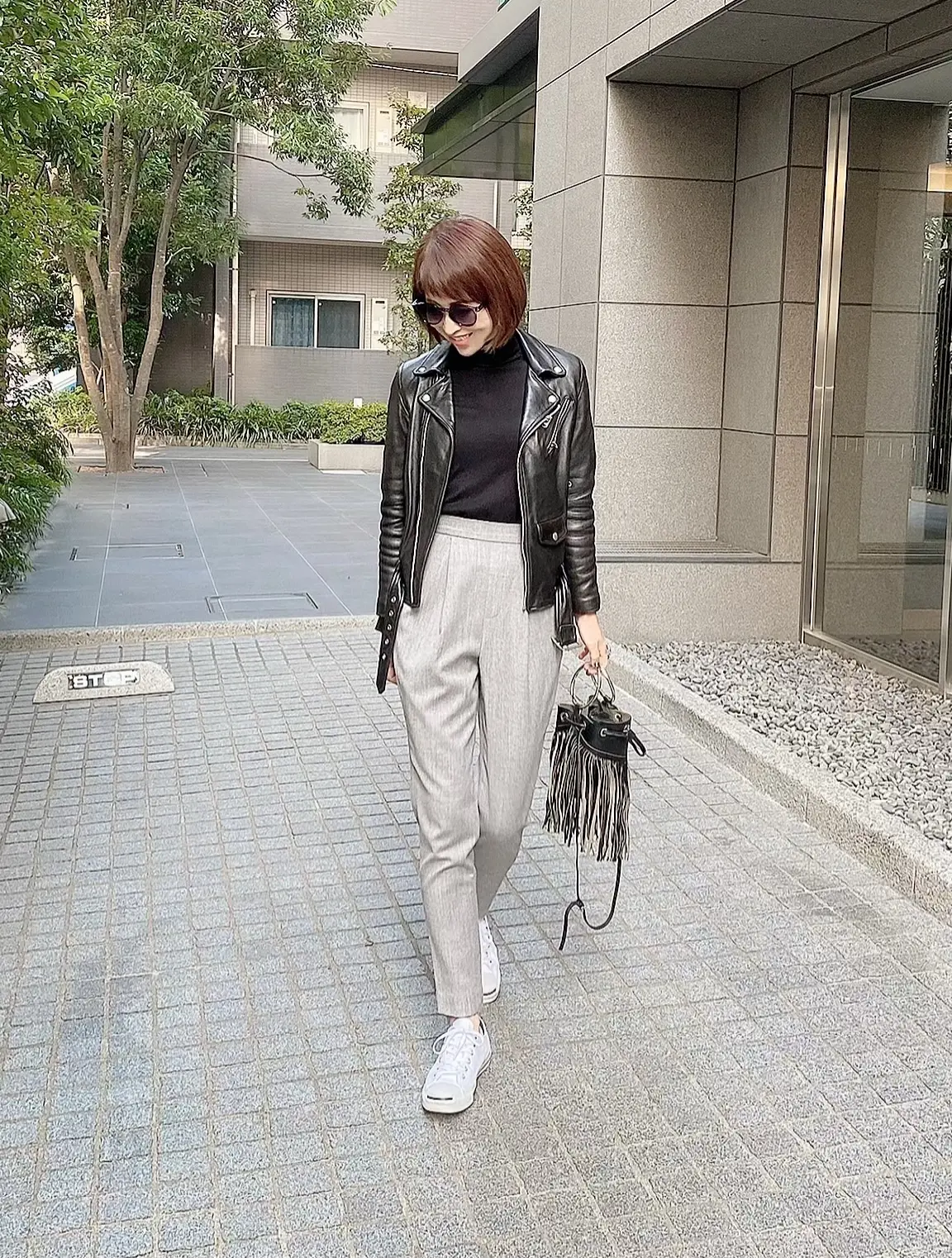 ライダースで大人カジュアルの画像_4