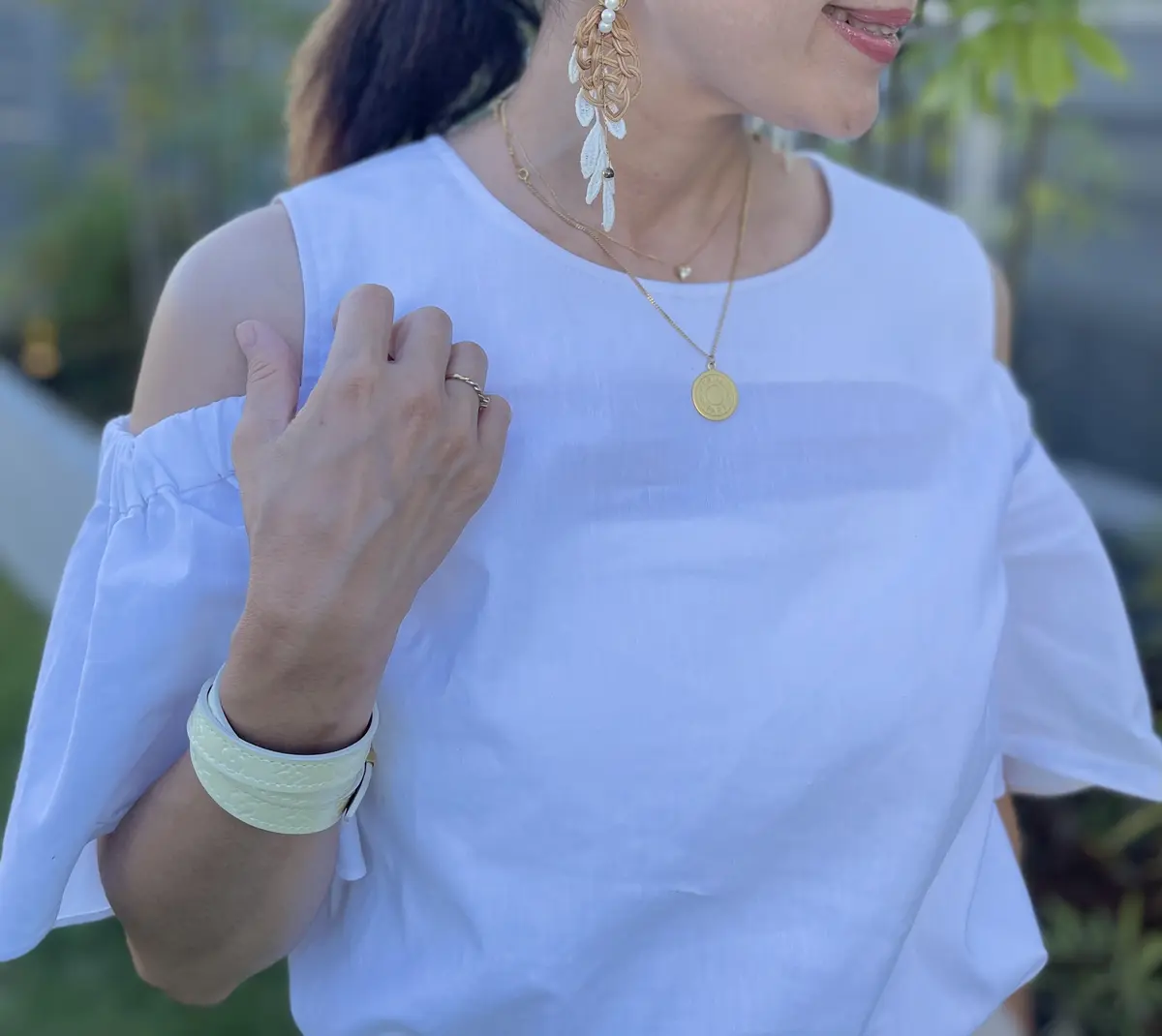 蘇った白トップスとゆるパンツで下北沢への画像_7