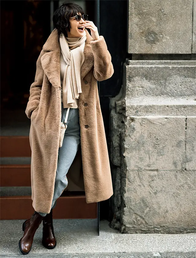 極上のソフトな風合いをこなれ感たっぷりにまとって