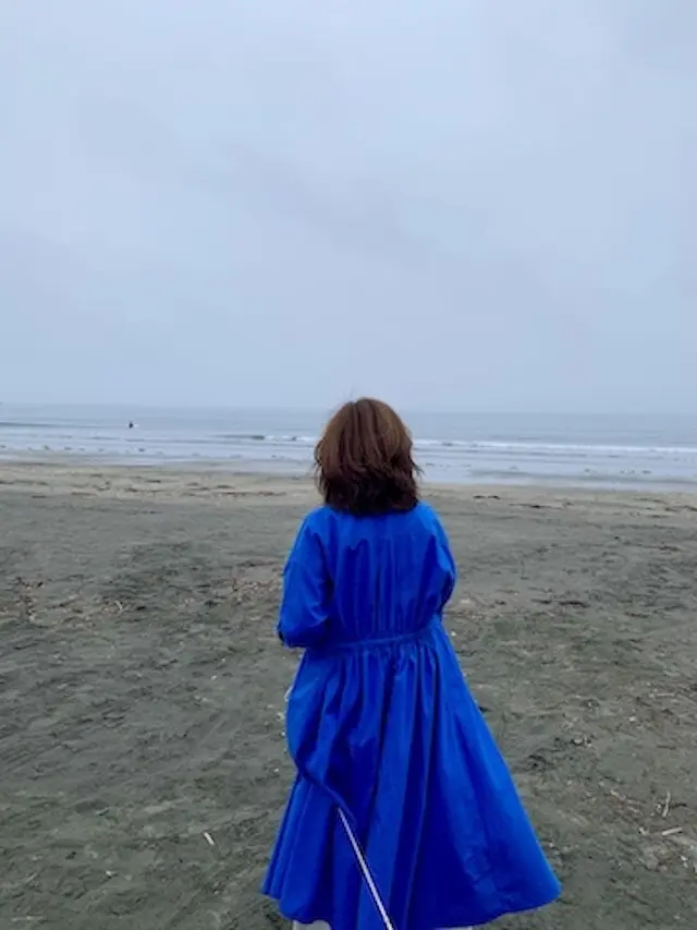 雑誌エクラ　冨岡佳子　ブルー　