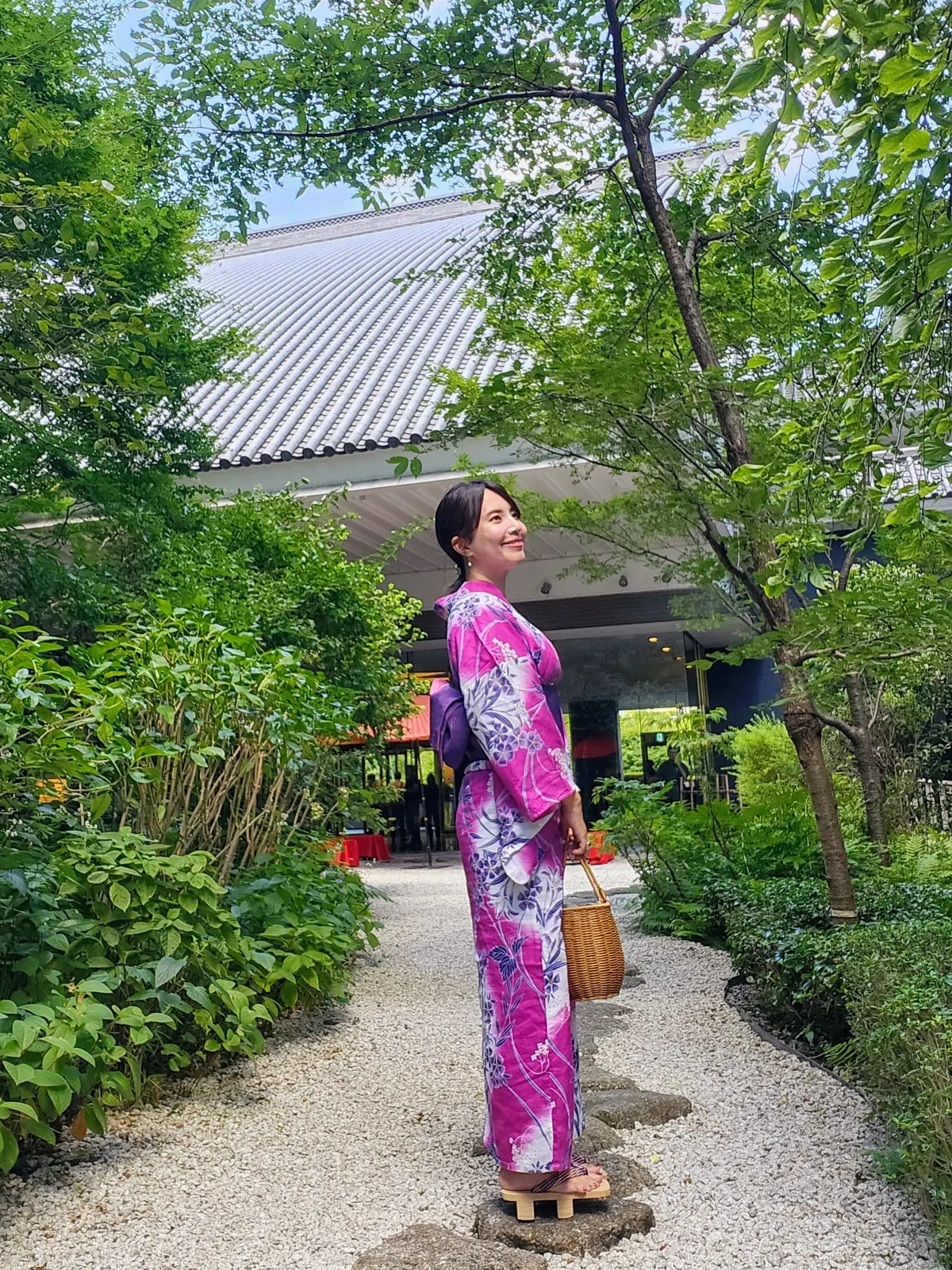 目黒雅叙園、9月閉館、ホテルラウンジ、浴衣、日本庭園、あんみつ、パンドラ、下駄、40代浴衣、40代ファッション、骨格ストレート